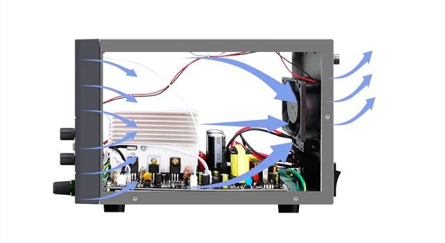 Hệ thống làm mát - Máy cấp nguồn hantek HDP132V6