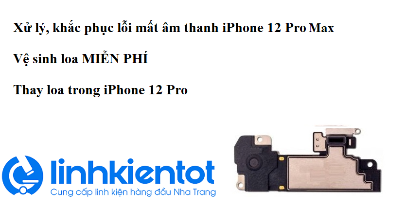 Dịch vụ thay loa trong iPhone 12 Pro Max Dịch vụ thay loa trong iPhone 12 Pro Max